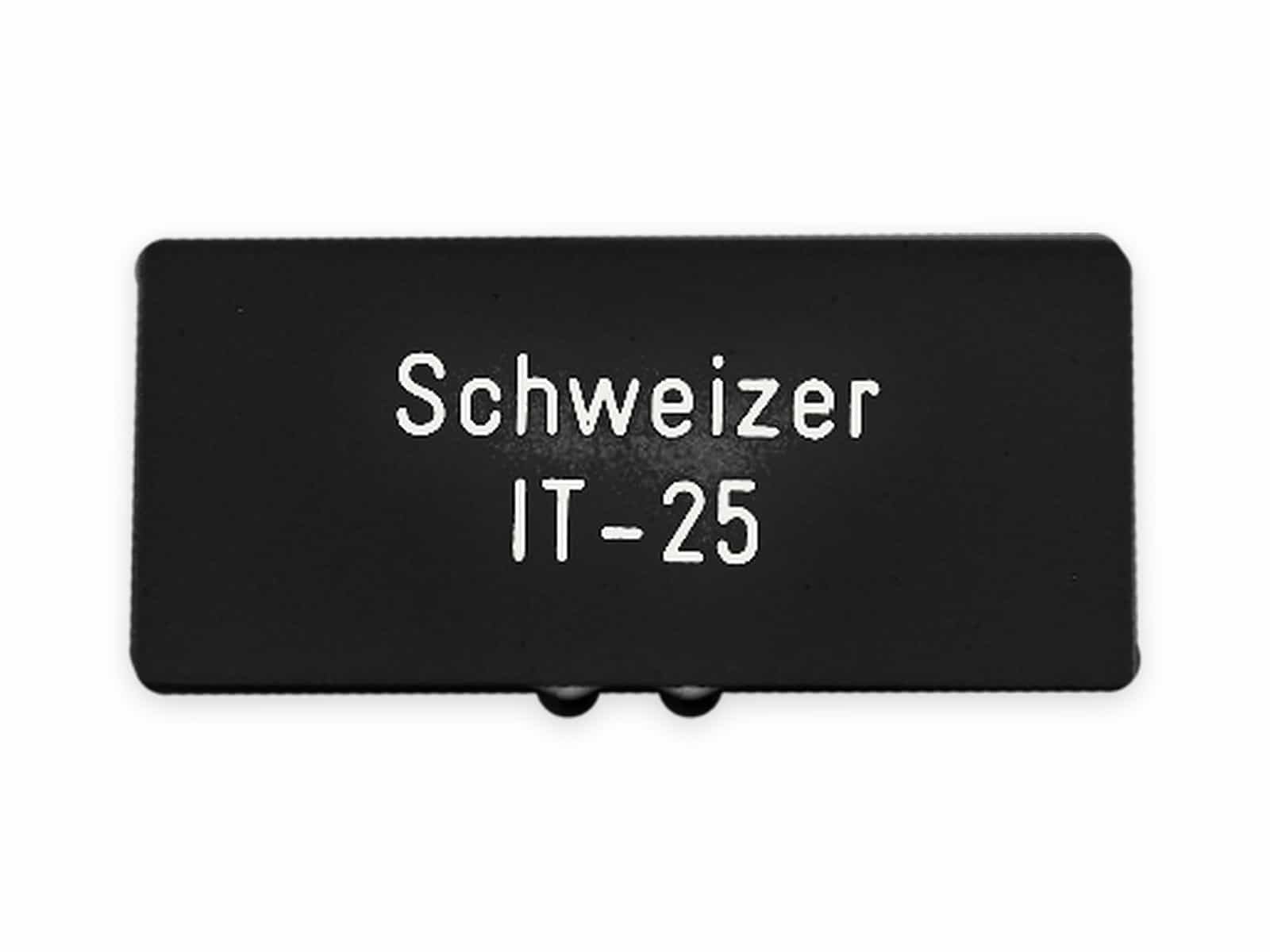 SCHWEIZER IT-25 54 x 25 mm, schwarz (mit Gravofoil), SCHWEIZER IT-25 54 x 25 mm, schwarz (mit Gravofoil)