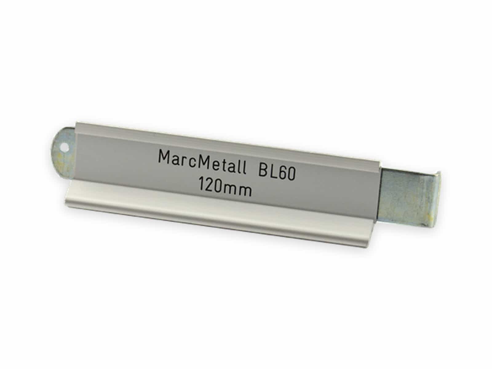 Profil MM BL-60, 120 mm, Alu (Profil, Gegenplatte, 2 Schilder), Profil MM BL-60, 120 mm, Alu (Profil, Gegenplatte, 2 Schilder)