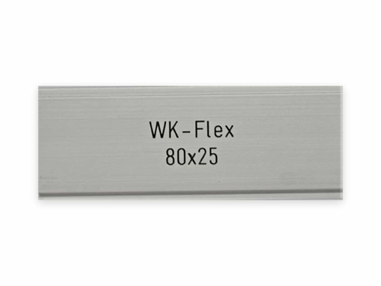 WK-FLEX 80 x 25 mm, Alu farblos eloxiert, WK-FLEX 80 x 25 mm, Alu farblos eloxiert