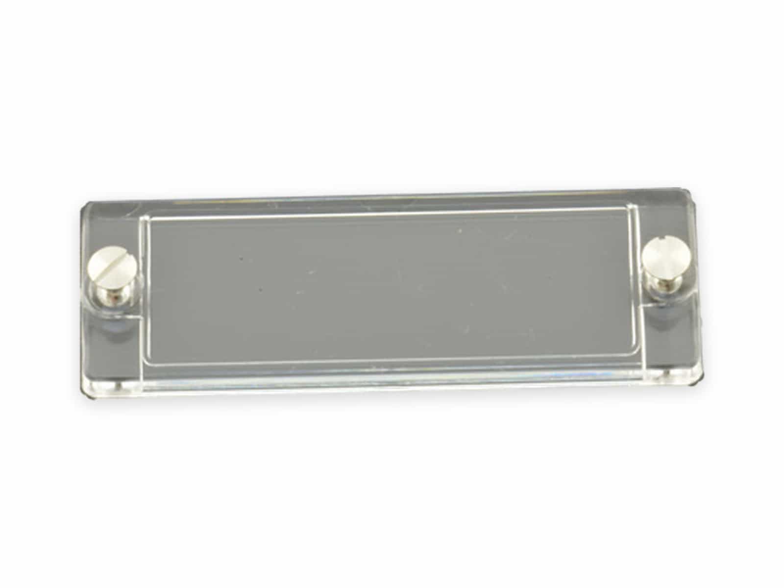 PLEXI LEVY 65 x 21 mm, mit 2 Schrauben, PLEXI LEVY 65 x 21 mm, mit 2 Schrauben