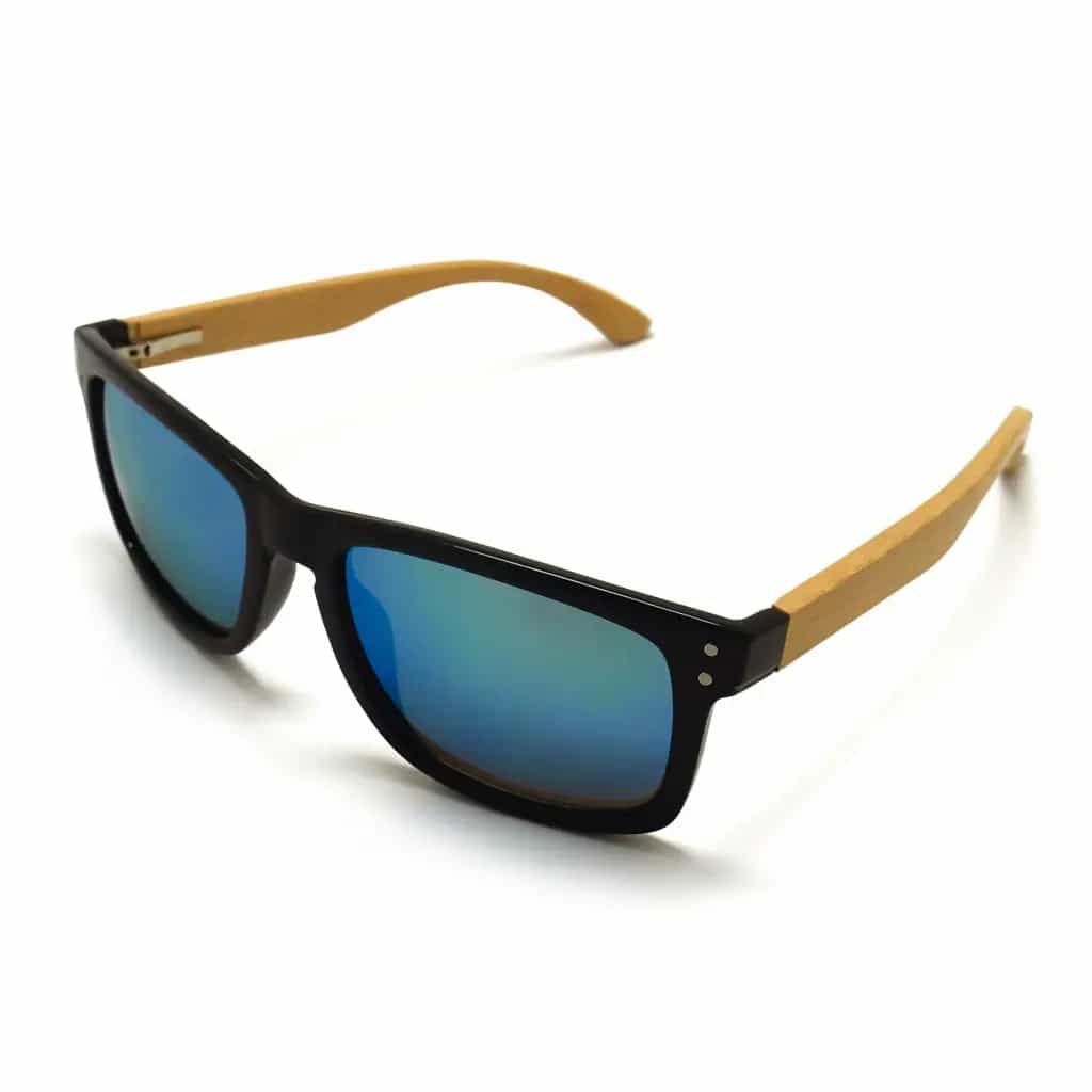 Sonnenbrille BAMBOO, schwarz/bambus natur, Sonnenbrille BAMBOO, schwarz/bambus natur