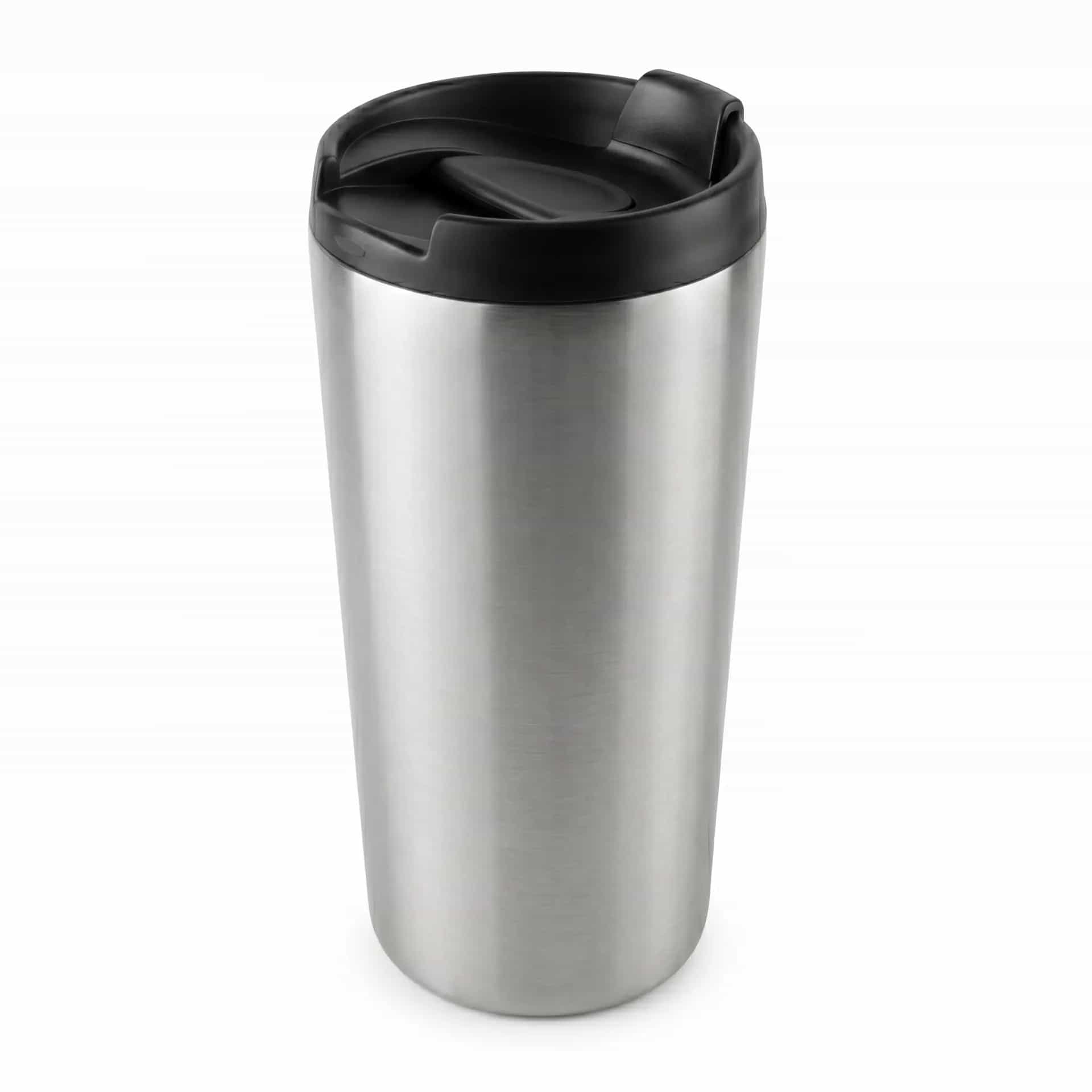Thermos-Becher TO-GO, stahlfarbig, Thermos-Becher TO-GO, stahlfarbig