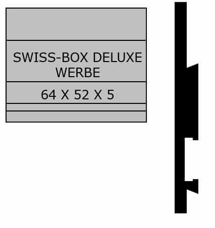 Namensschild swissBOX Classic & Deluxe, Swiss-Box-Deluxe 64 x 52 x 5 mm
