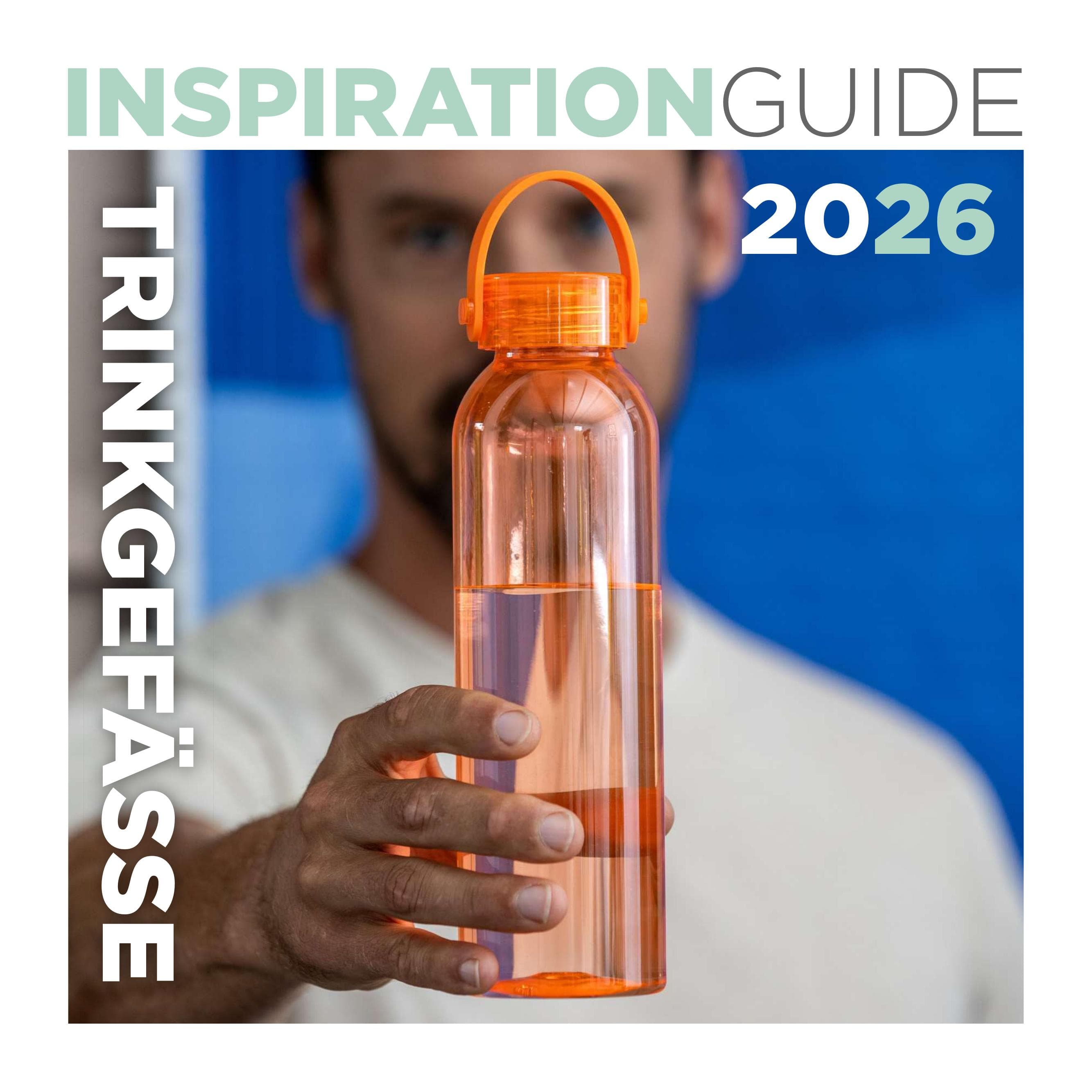 Titelseite des Katalogs Inspiration Guide 2026 – Trinkgefässe